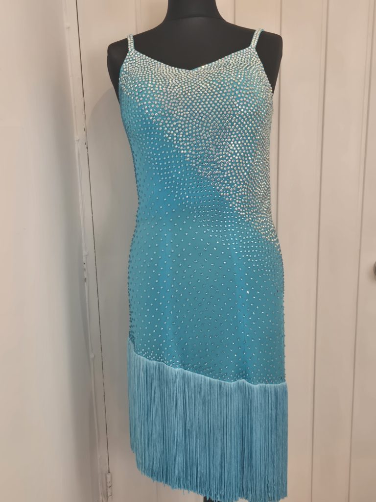 Latin Dress - Turquoise