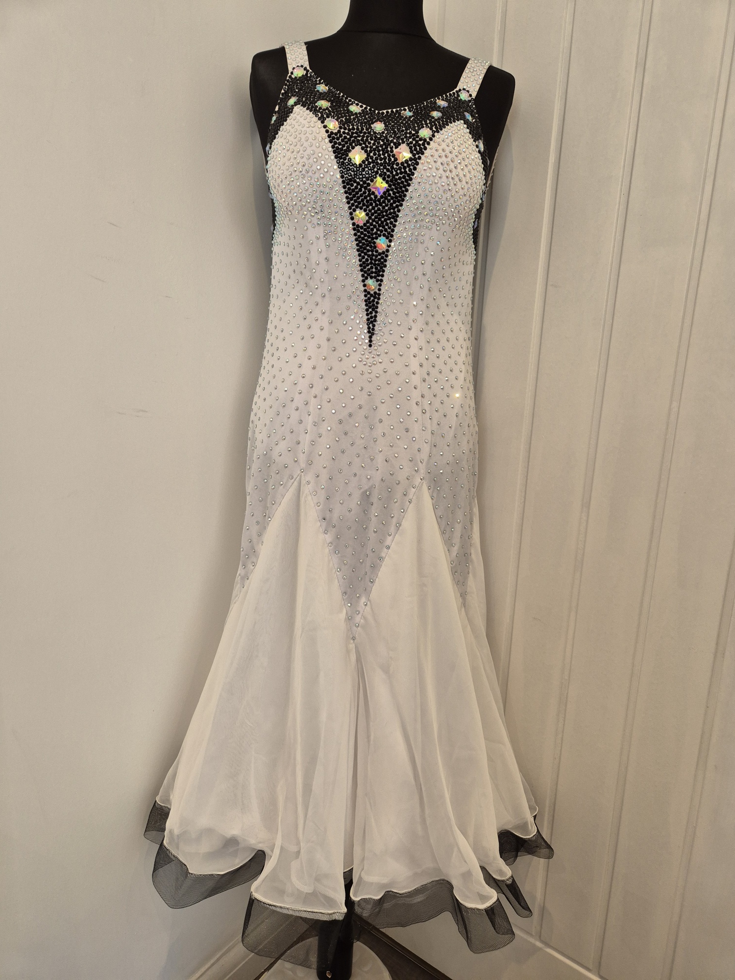 Ballroom  Dress White & Black