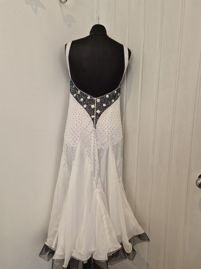 Ballroom  Dress White & Black