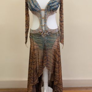 Tiger print Latin/Rumba dress