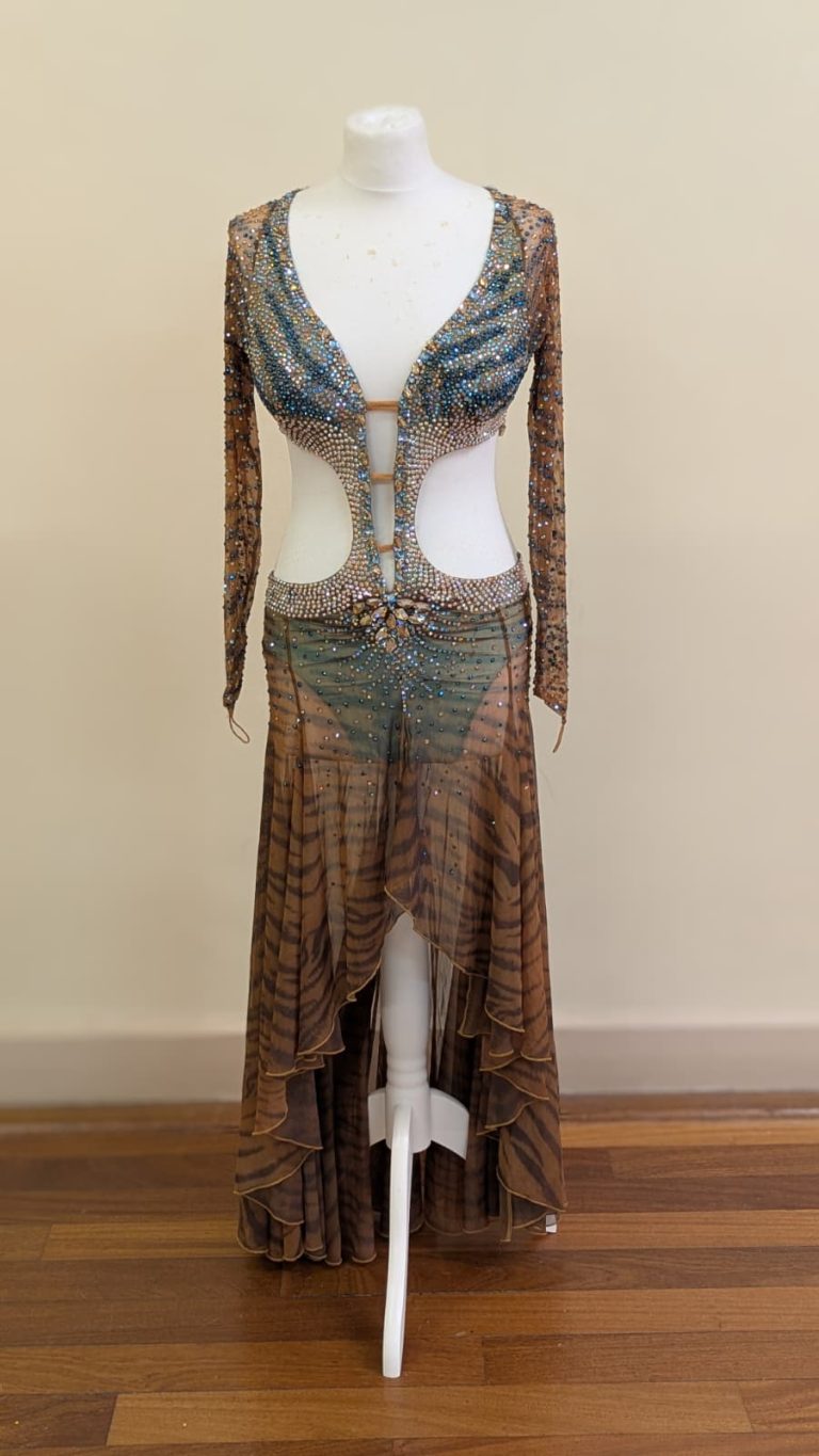 Tiger print Latin/Rumba dress