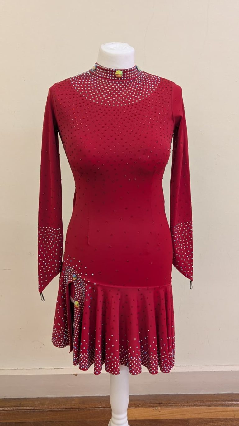 Red Latin dress