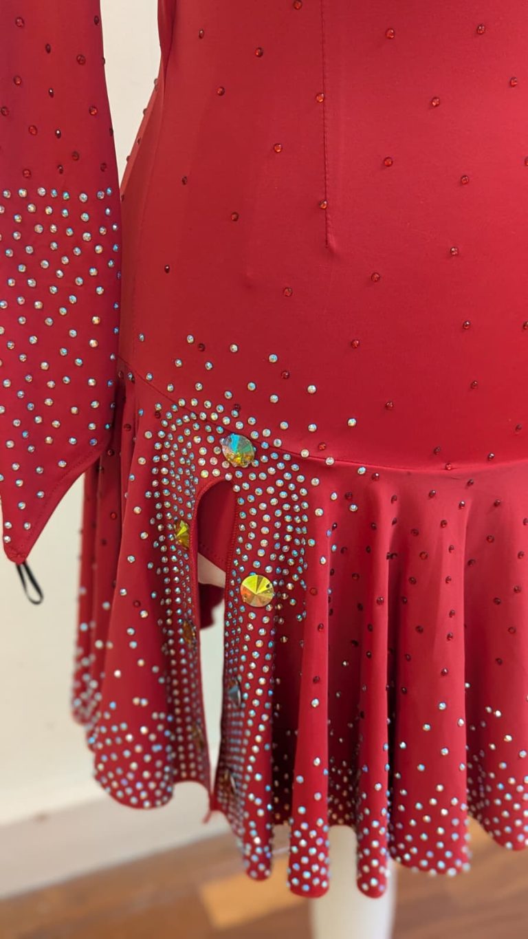 Red Latin dress