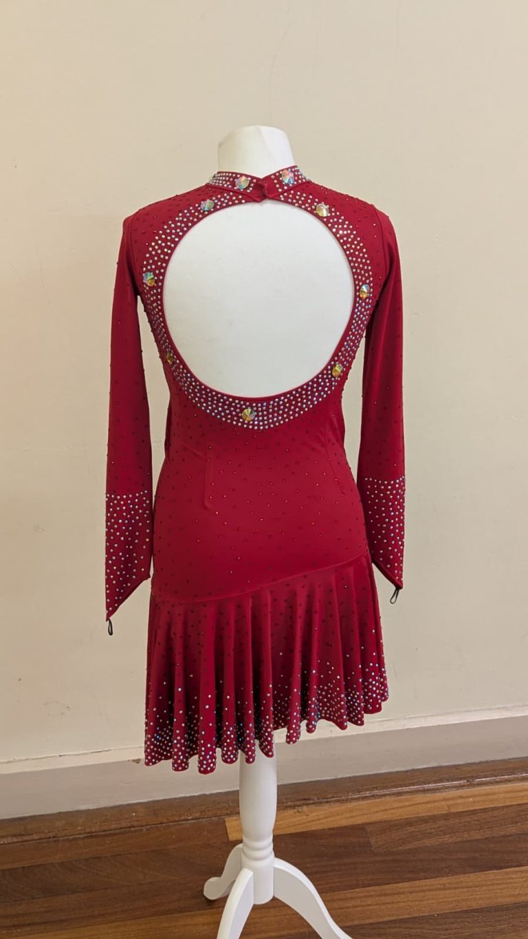 Red Latin dress