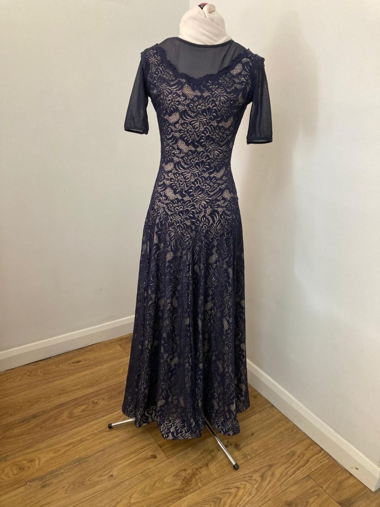 Dark blue competition level dress